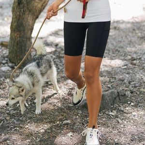 Black light n tight pocket hustle biker shorts 8”